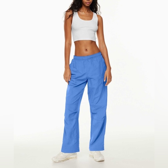 TNA Pants - TNA Aritzia Sawyer Pant - Mid Rise, Straight Leg Track Pant